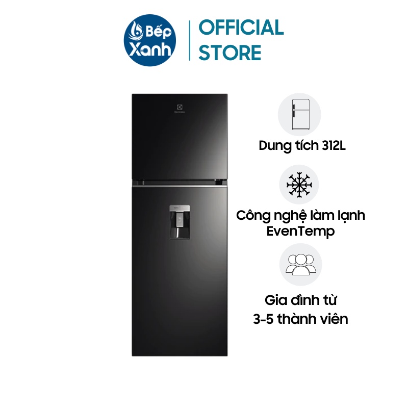 Tủ Lạnh Electrolux Inverter ETB3460K-H 312L - Ngăn Đông Mềm TasteSeal - Bảo Hành 24 tháng