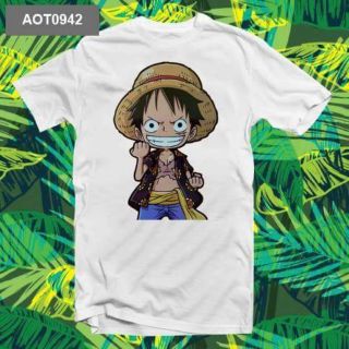 Áo thun anime #luffy#once piece