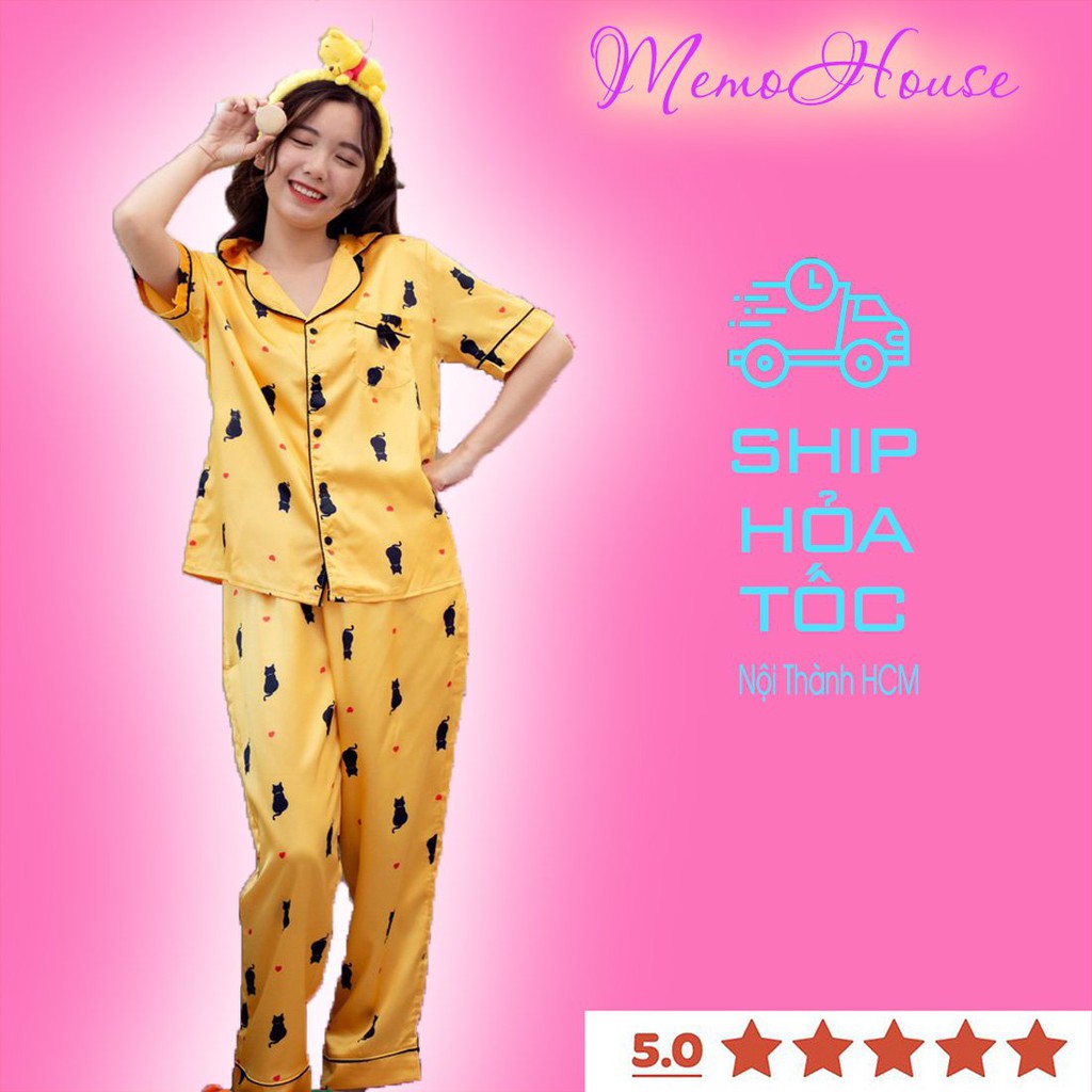 [Mã FASHIONT4WA2 giảm 10K đơn 50K] Đồ bộ pijama LỤA NTQD