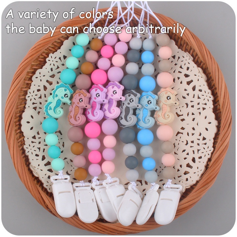 Đồ Chơi Ngậm Nướu Bằng Silicone Kèm Kẹp Tiện Dụng Dành Cho Trẻ Nhỏ