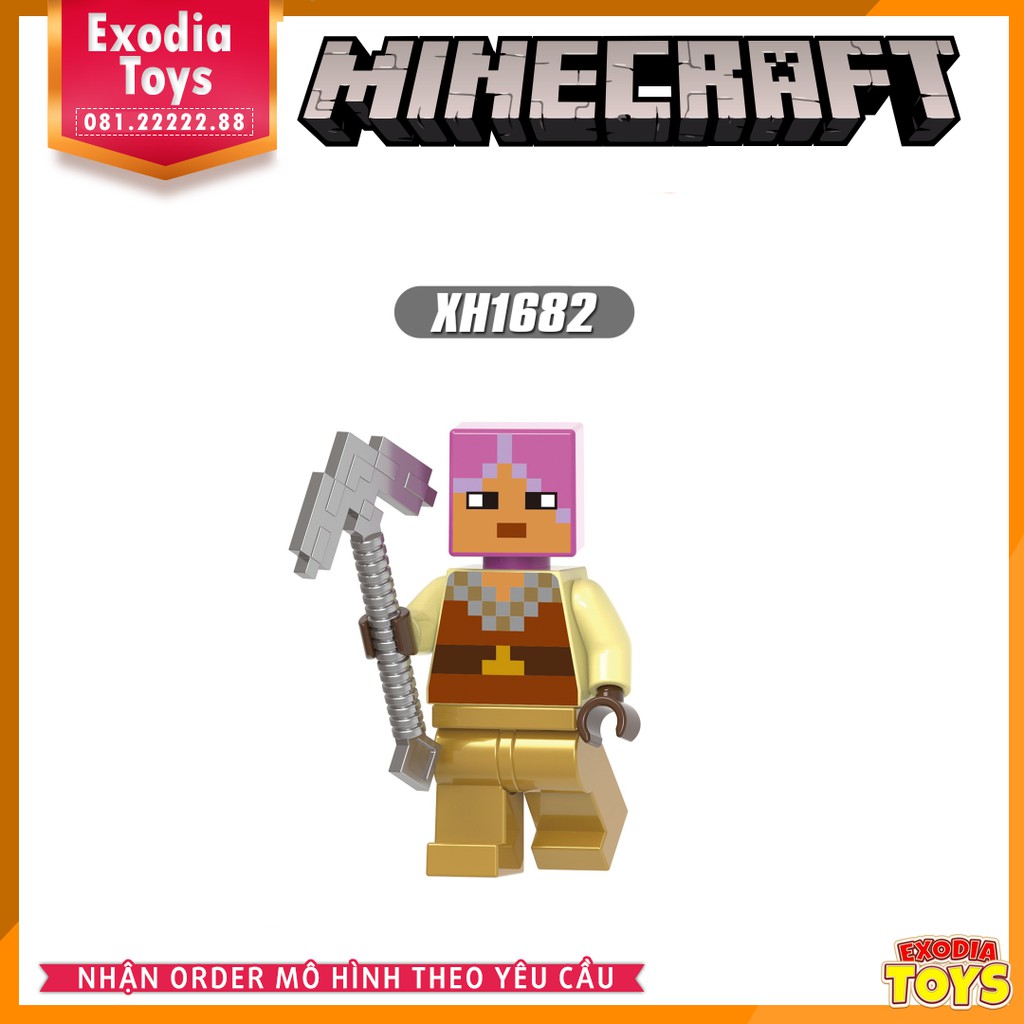 Xếp hình Minifigure nhân vật trò chơi My World : Minecraft - Đồ Chơi Lắp Ghép Sáng Tạo - XINH X0310