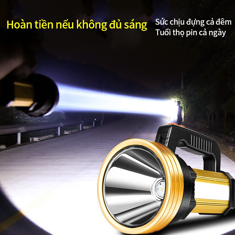 Đèn pin cầm tay siêu sáng có thể sạc lại tiện dụng
