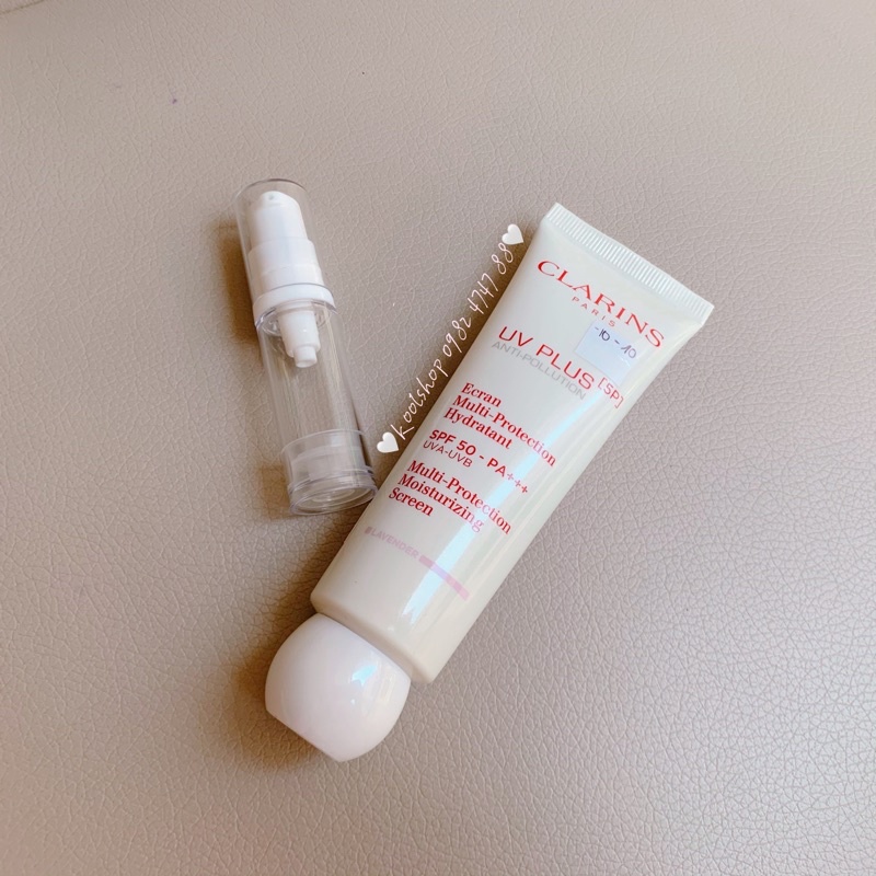 💜MẪU THỬ💜KEM CHỐNG NẮNG CLARINS THẾ HỆ MỚI 2021 DÀNH CHO NÀNG NÀO DA DẦU, DA MỤN ỬNG ĐỎ #LAVENDER