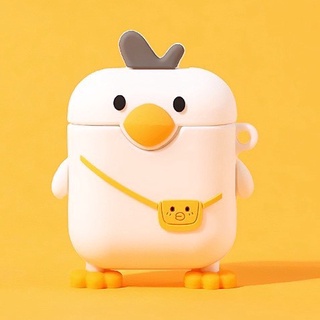 Ốp Airpods Vỏ Bao Airpods 1/2/3/PRO Vịt đeo túi, Vịt thắt cavat  - Case Đựng Tai Nghe không dây i11, i12, i13 1016 CAVDT