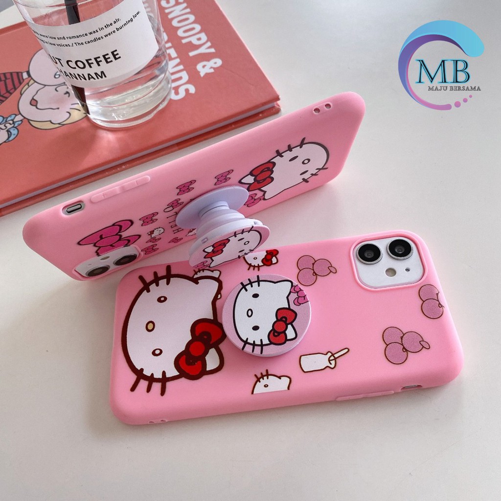 Ốp Điện Thoại Mềm Họa Tiết Hello Kitty Có Giá Đỡ Cho Xiaomi Redmi Note 4 5a Prime 5 6 7 8 9 9s Pro Mb1206