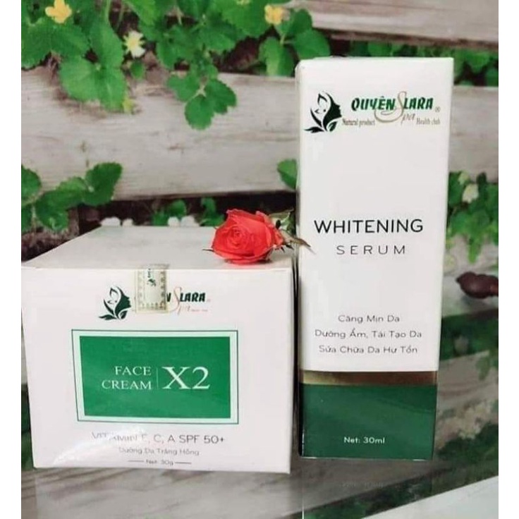 Kem dưỡng trắng da mặt Face cream x 2 cho da khô và hỗn hợp Quyên LARA