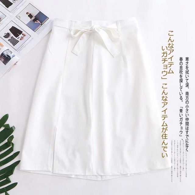 [Quynhmai2204] Chân váy voan dáng A xẻ gấu phối dây nơ hàng xuất | BigBuy360 - bigbuy360.vn