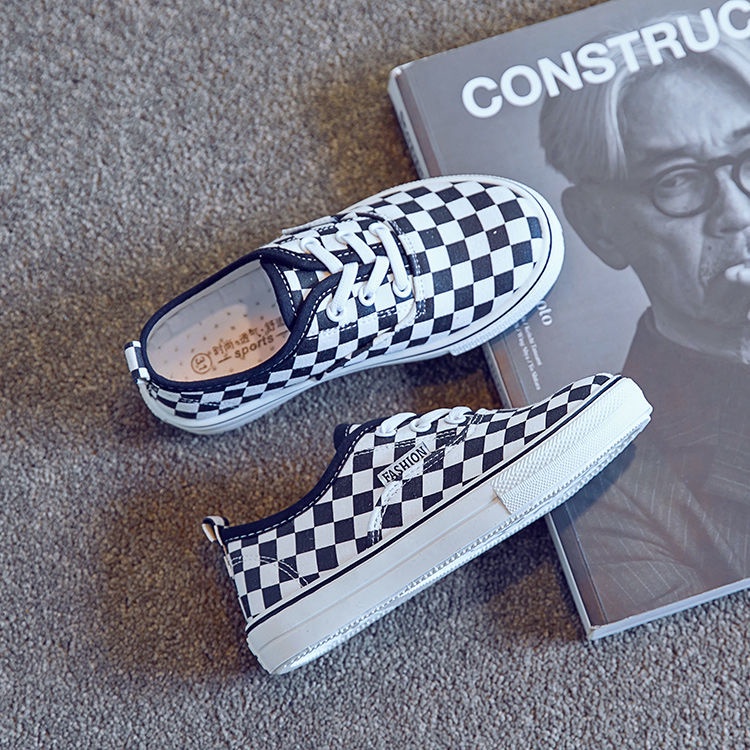 Giày Thể Thao Vải Canvas Thoáng Khí Phong Cách Hàn Quốc Thời Trang Xuân Thu Cho Bé