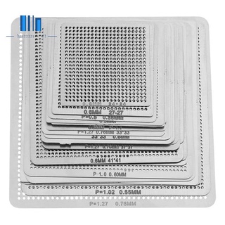 27Pcs Universal Direct BGA Heating Stencil Reballing Support Stencil Holder Template Heated Fixture for SMT SMD Chips