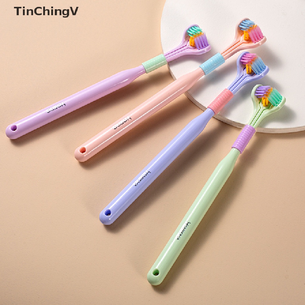 Bàn Chải Đánh Răng Lông Siêu Mềm Ba Mặt Dành Cho Người Lớn