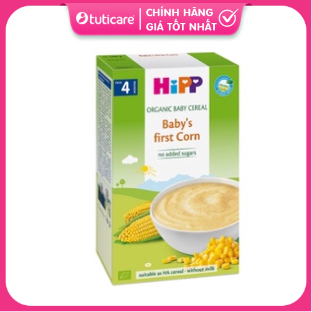 Bột ngũ cốc HiPP Organic bắp non cho bé từ 4 tháng [Tuticare]