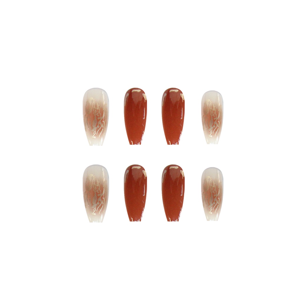 Set 24 Móng Tay Giả Mờ R628 YUKEHUI Thời Trang