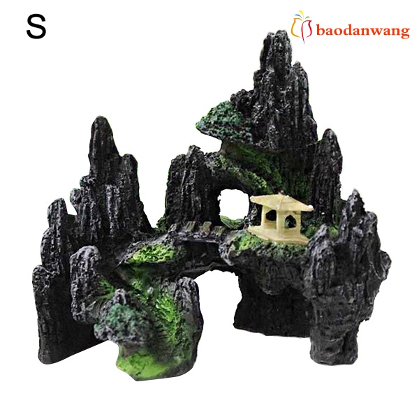 Mô hình hòn non bộ trang trí bể cá