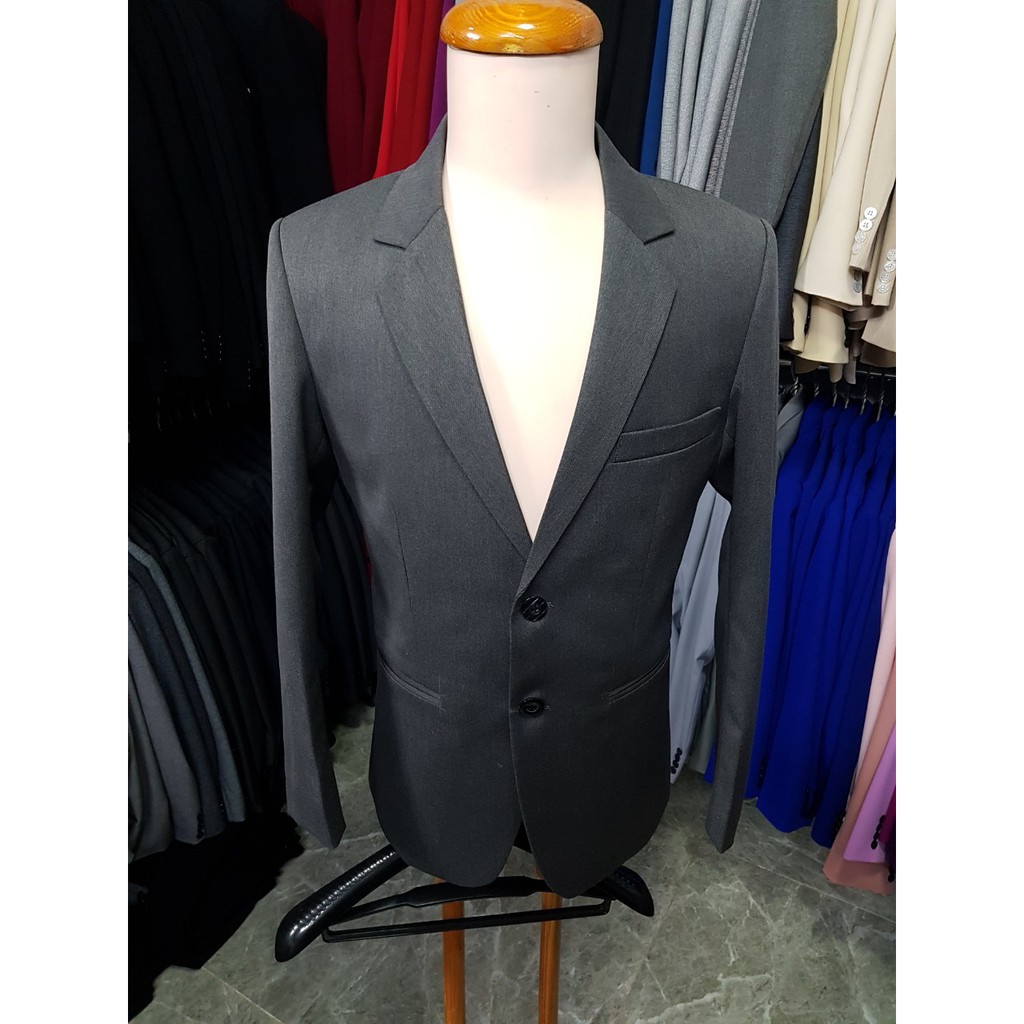 Áo Vest Nam Form Suông màu Xám 2 nút chất vải mềm mịn