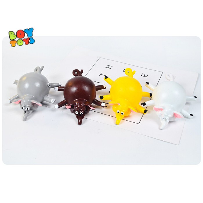 Đồ chơi Gudetama bóp trút giận thổi bóng hình khủng long, động vật thú vị cho bé