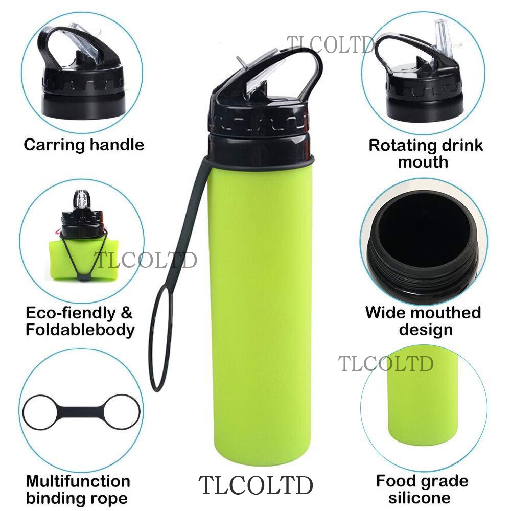 Bình nước silicone thể thao 550ml