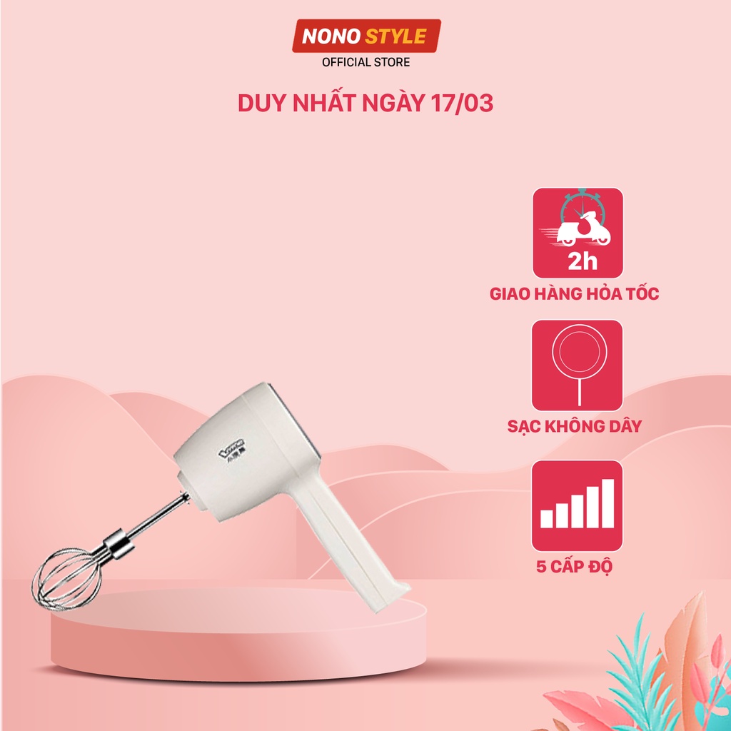 Máy Đánh Trứng Cầm Tay Mimi Lotor HM601, Bảo Hành 6 Tháng