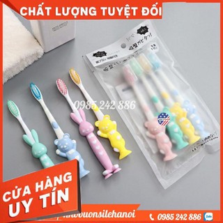 Bàn chải đánh răng trẻ em hình thú hàng xuất nhật