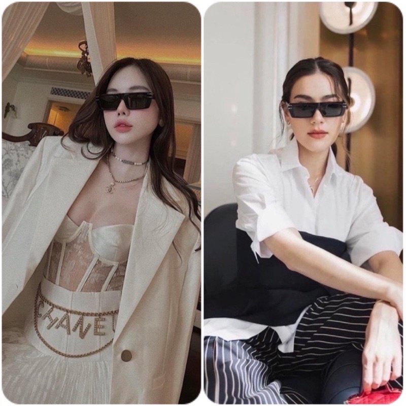 Kính mát nam nữ DIOR 2 màu đen trắng,kiểu dáng unisex,phong cách Italy hiện đại,trẻ trung.Chống UV400
