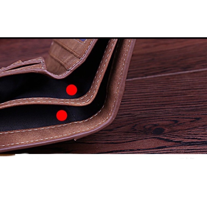 [Fullbox] Bóp/ Ví nam Baellerry da cao cấp nhiều ngăn - Bóp nam dáng đứng kèm hộp