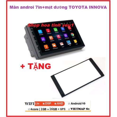 Màn hình oto ANDROI 7in giá rẻ-Đầu dvd android bắt Wifi ram1G-rom16G có Tiếng Việt TẶNG MẶT DƯỠNG TOYOTA