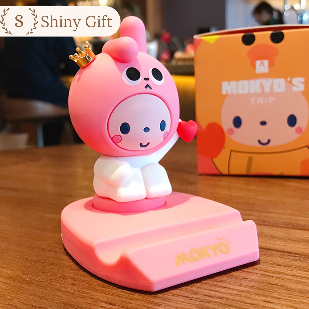 Đế gác điện thoại Mokyo siêu cute gấu có vương miệng đủ màu sắc