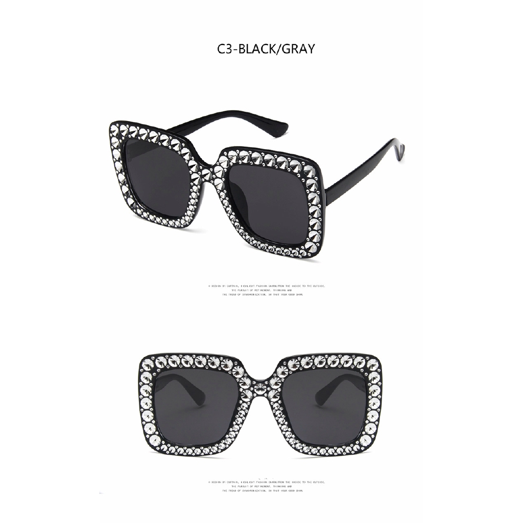 Kính mát khung lớn thời trang Âu Mỹ