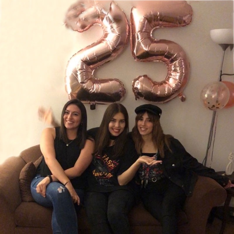 Bong Bóng Tráng Nhôm Hình Chữ Cái 16Inch Màu Vàng Hồng Trang Trí Tiệc