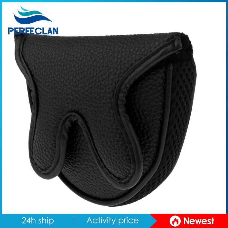 Vỏ Bọc Bảo Vệ Đầu Gậy Đánh Golf Bằng PU Màu Đen Siêu Bền Tiện Dụng