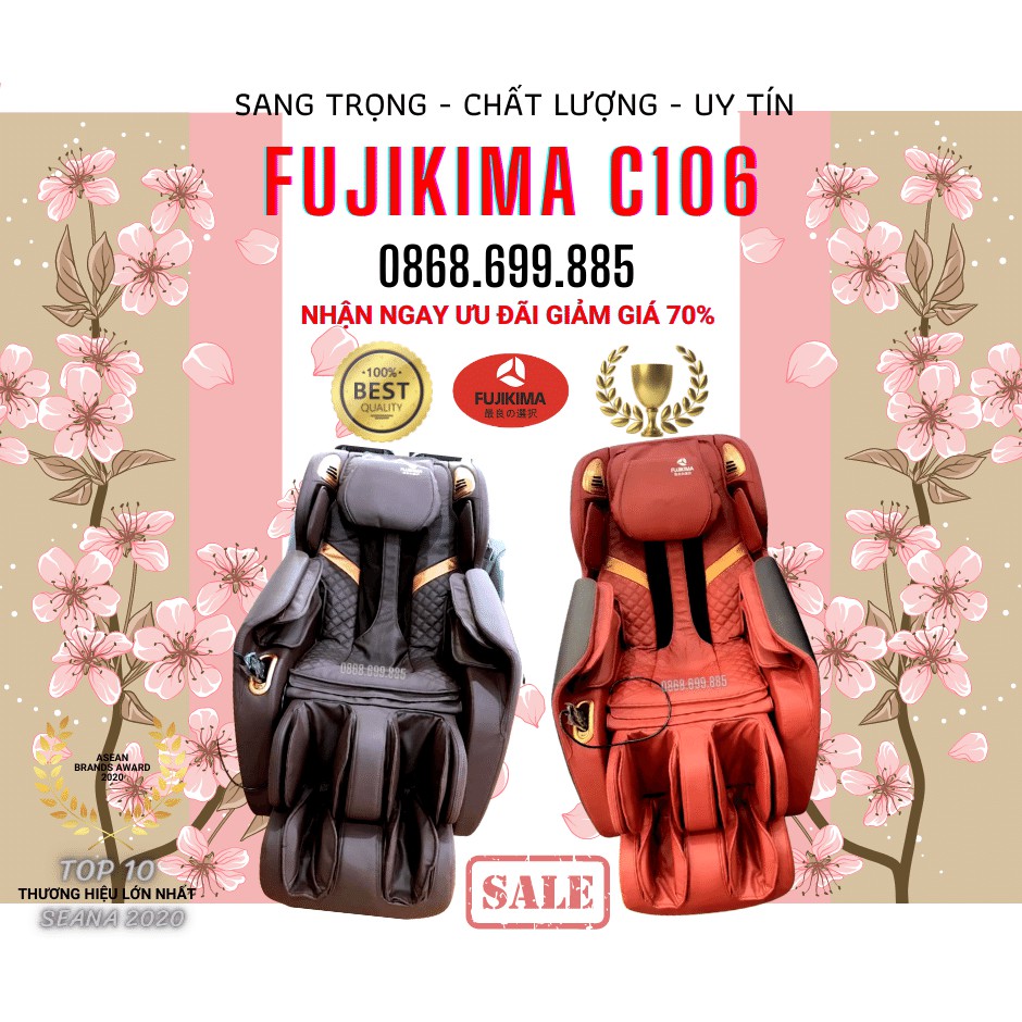 FUJIKIMA C106 ĐỊA CHỈ bán ghế massage GIÁ RẺ nhất HÀ NỘI - Gọi ngay: O⑻⑹⑻.⑹⑼⑼.⑻⑻⑸ ƯU ĐÃI giảm giá 70%