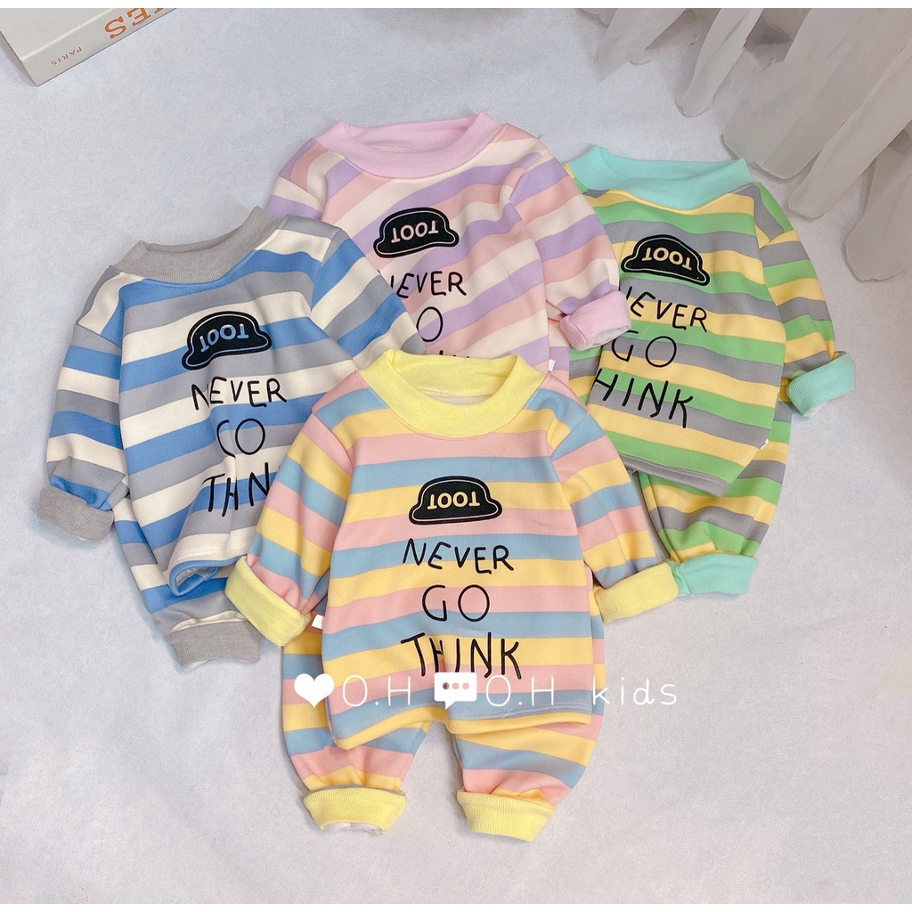 Bộ nỉ bông cho bé từ 6-16kg