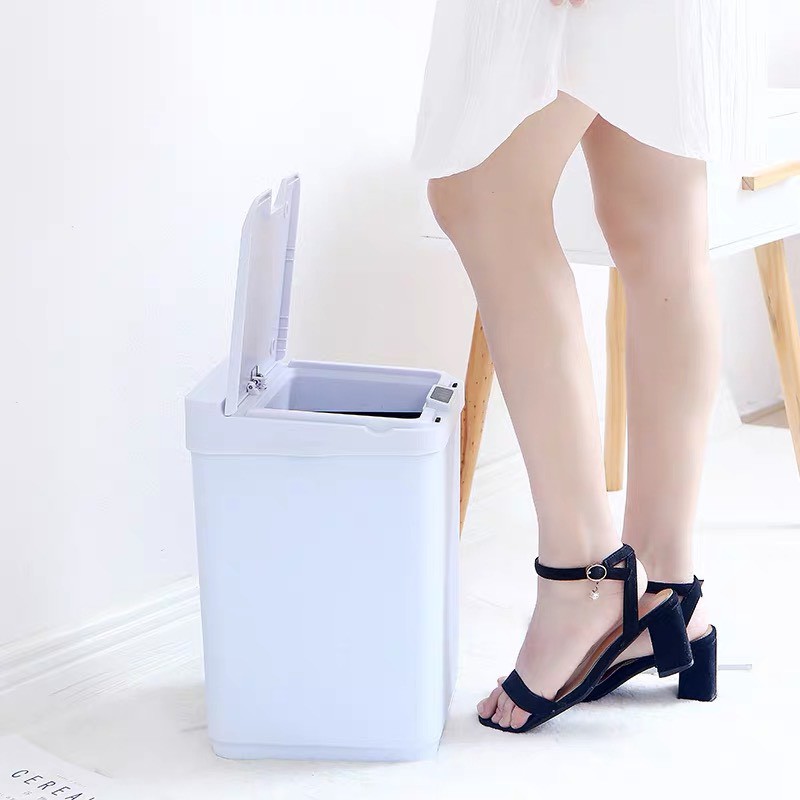 THÙNG RÁC THÔNG MINH SMART BIN CẢM ỨNG 0.3S DUNG TÍCH 15L - PIN 2XAA