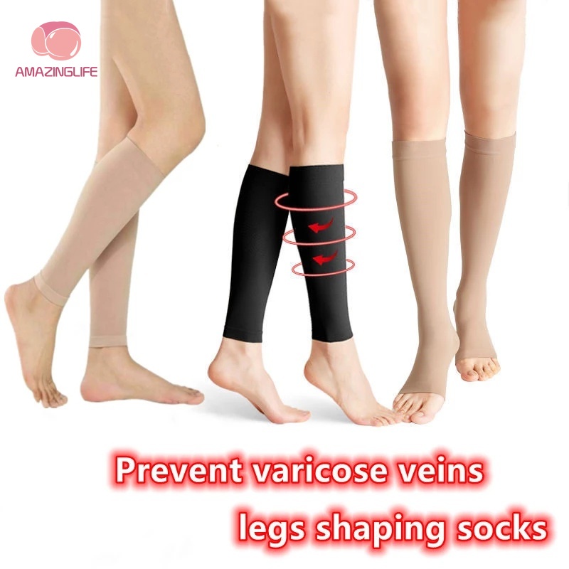 1 Đôi Vớ Nén Giảm Giãn Tĩnh Mạch / Đau Tĩnh Mạch / Ngăn Ngừa Giãn Tĩnh Mạch Unisex