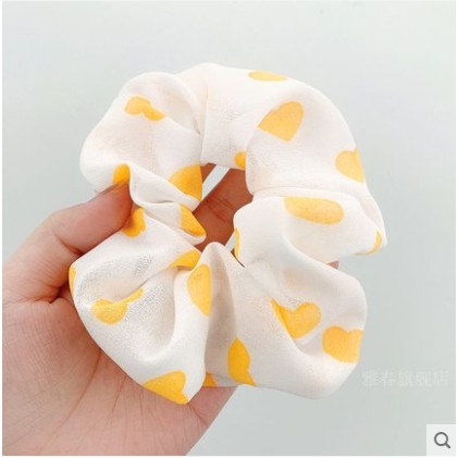 Scrunchies ,Dây buộc tóc, Cột tóc Trái Tim Ảnh Thật