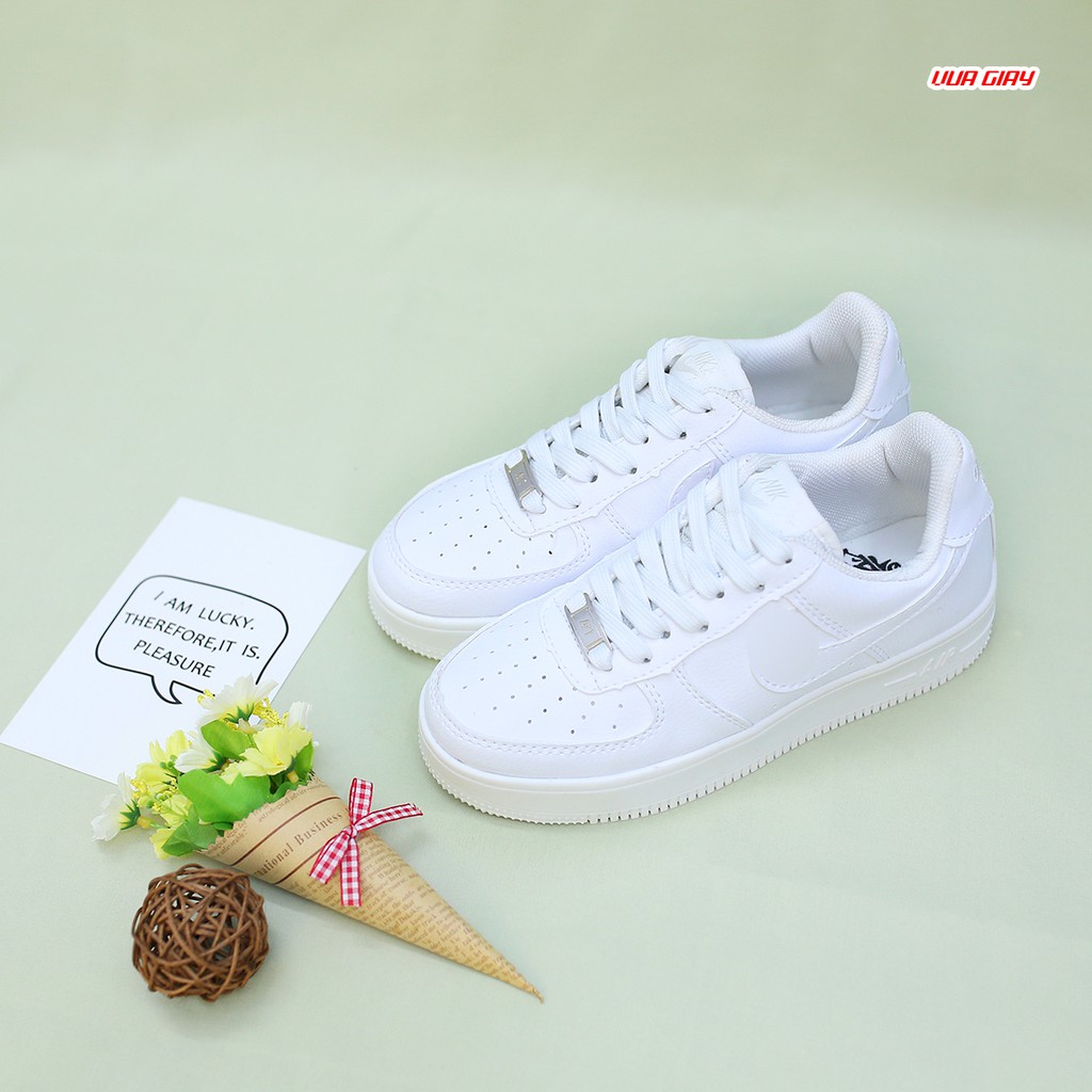 [Mã FAGREEN245 giảm tới 30K đơn 99K] Giày Thể Thao AF1 Màu Trắng Nam Nữ | BigBuy360 - bigbuy360.vn