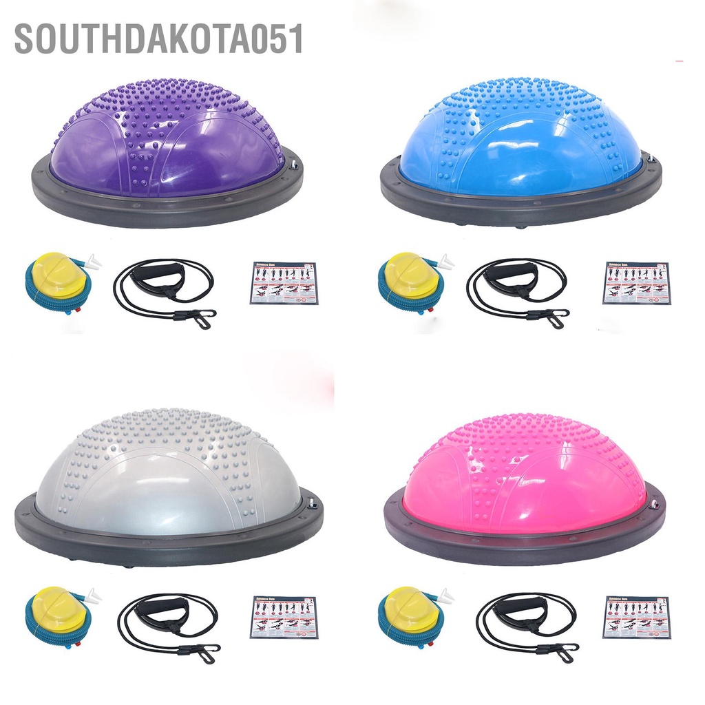 [Hàng HOT] Bóng Tập Cân Bằng Bosu Hình Bán Cầu Hỗ Trợ Tập Thể Dục Gym / Yoga Tại Nhà【Southdakota051】