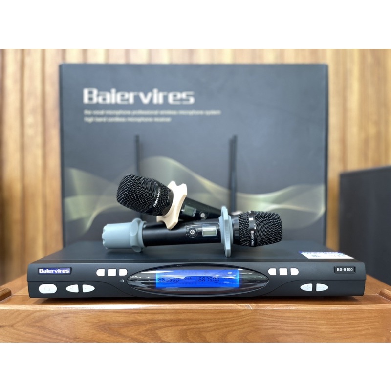 Micro không dây Baiervires BS-9100 chính hãng rất cao cấp.Tặng bộ pin sạc