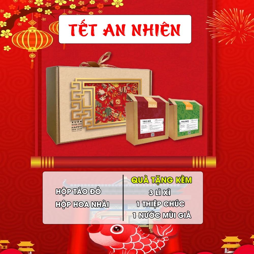 Set quà tặng tết 2022 trà hoa thảo mộc giúp đẹp da, mờ nám tàn nhang, thanh lọc cơ thể, ăn ngủ ngon hơn