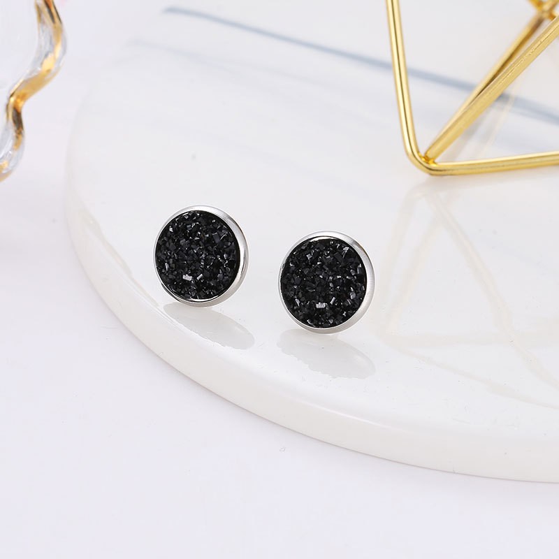 Khuyên tai dạng tròn chất liệu thép không gỉ kích thước 12mm