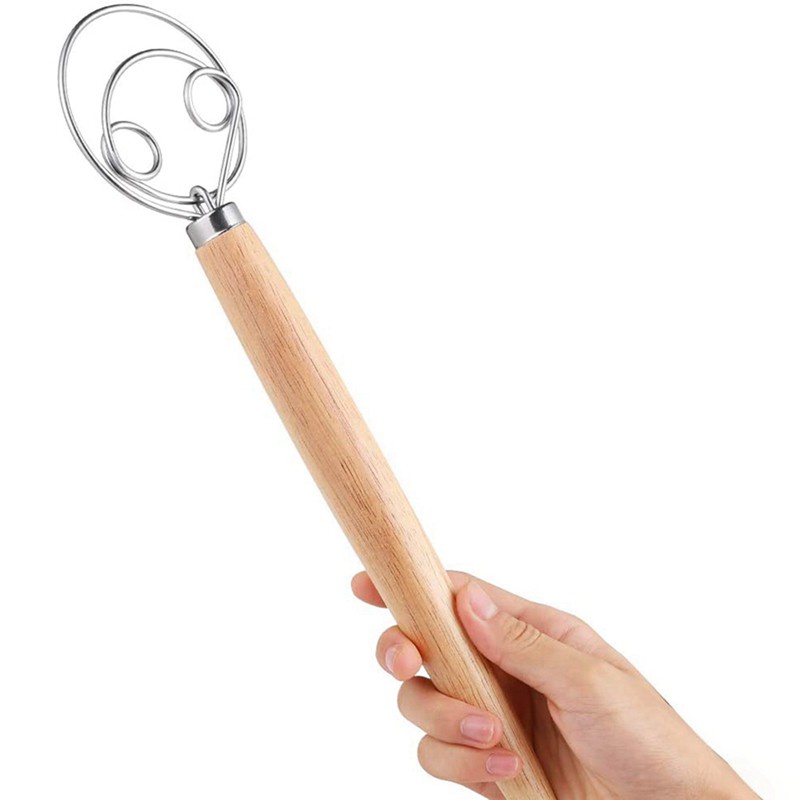 Danish Dough Whisk,for Hand Mixing, Bread Hook, Pizza