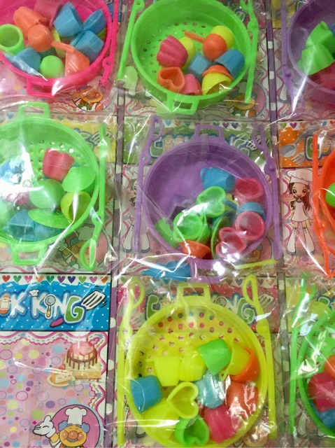 Đồ chơi búp bê - Chén bát dĩa, ly, bộ ấm trà, xoong chảo - vật dụng nhà bếp cho búp bê