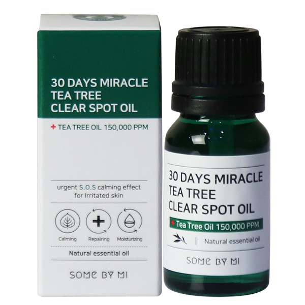 Tinh Dầu Some By Mi Miracle Tea Tree Clear Spot Oil Chiết Xuất Tràm Trà Ngăn Mụn 10ml