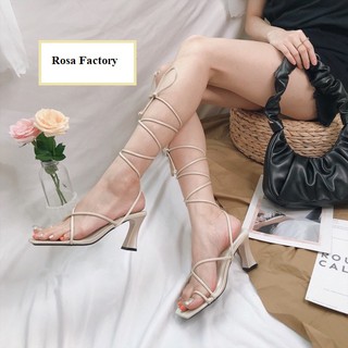 [CG-0465] GIÀY CAO GÓT XỎ NGÓN CỘT DÂY NỮ
