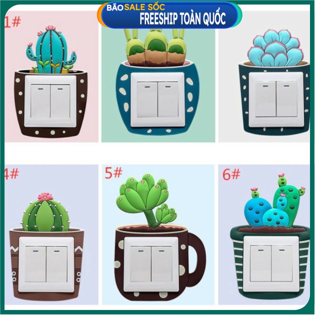 Miếng dán ổ điện 3D phát quang trong đêm