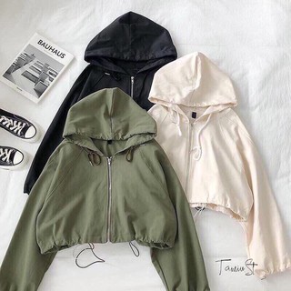 Áo khoác dù dây rút