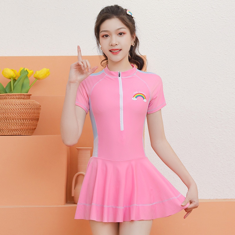 Bộ Đồ Bơi Một Mảnh Chống Nắng Thời Trang Hàn Quốc Cho Bé Gái