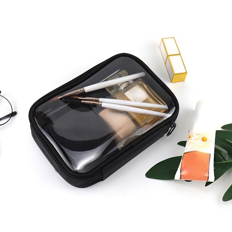 Túi Đựng Mỹ Phẩm Trong Suốt Chống Thấm Nước Có Khóa Kéo Tiện Dụng Cho Nữ