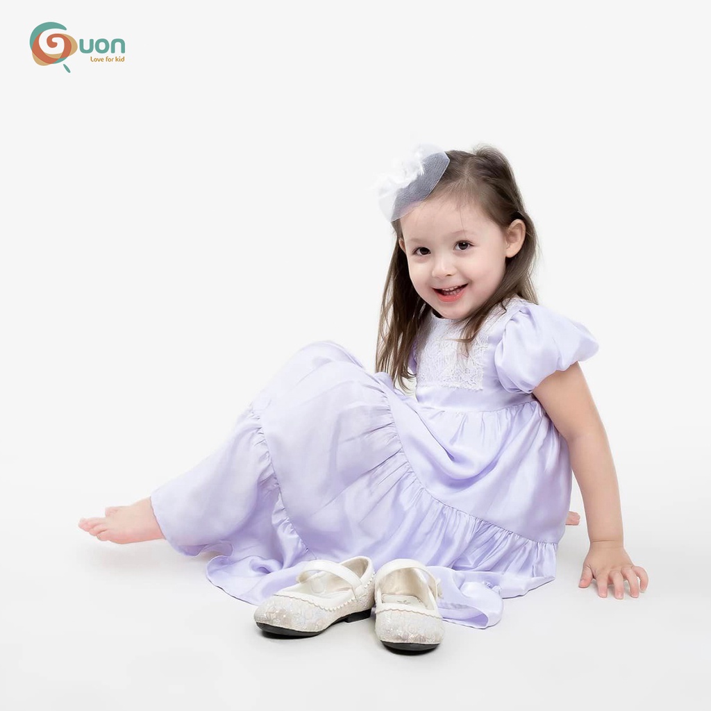 Váy bé gái GUON vải lụa dáng suống thoáng mát cho bé 11-42kg - Thủy Tinh