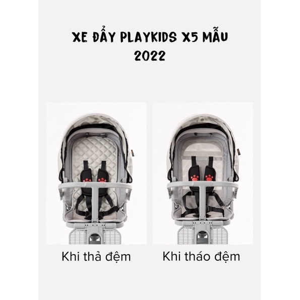 Xe đẩy cho bé gấp gọn du lịch X5 Playkids mới ra mắt