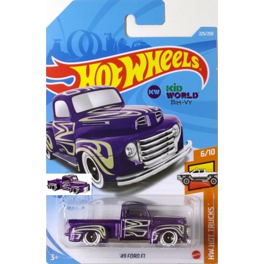 Xe mô hình Hot Wheels basic Bán tải '49 Ford F1 GRY95.